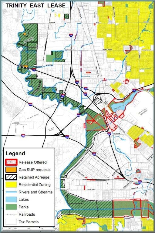 Trinity East Gas Leases in Dallas, Texas
