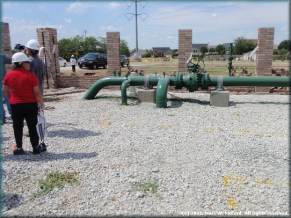 Natural gas pipeline gathering station less than 200 feet from residential housing